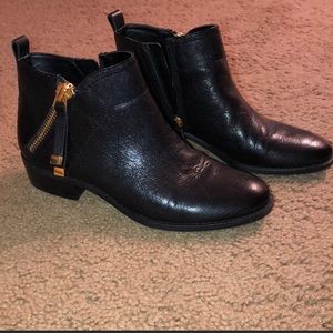 Franco Sarto black booties, size 7